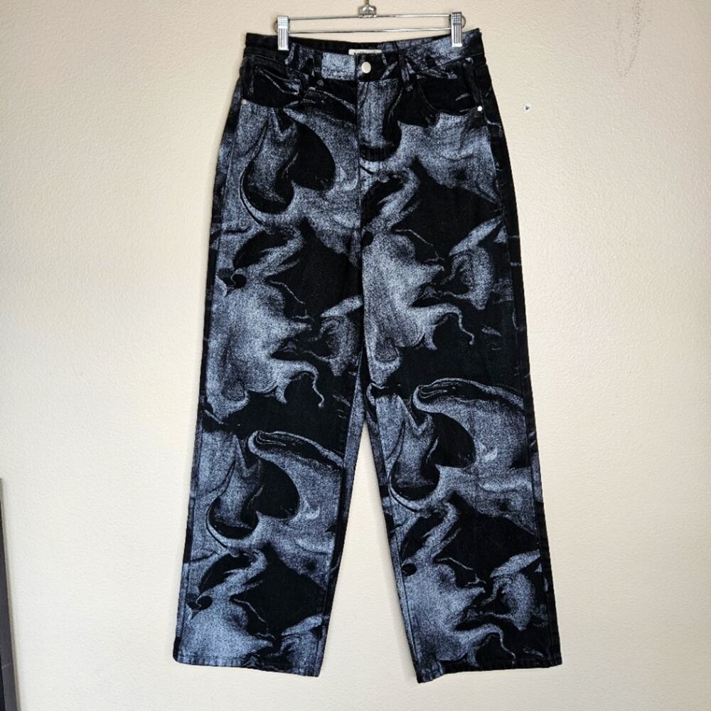 Machine Womens Jeans pants US 30 Loose Fit Black ZP